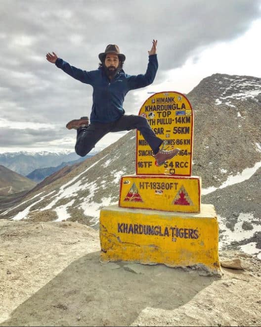 Raj at Khardung La -