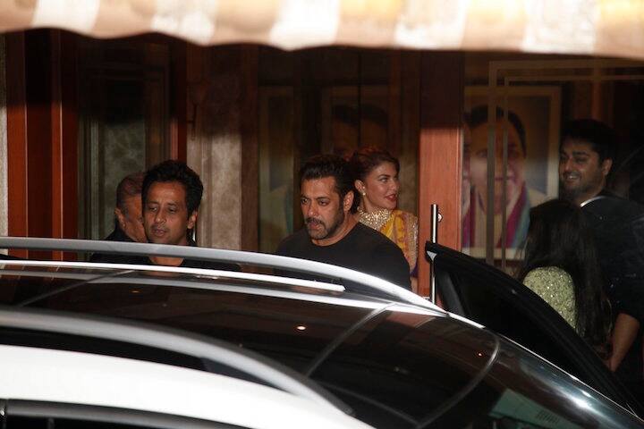 Salman Khan and Jacqueline at Sanjay Dutt's Diwali bash