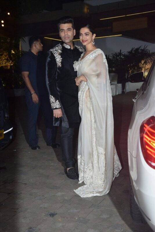 The gorgeous Deepika Padukone too graced the party with filmmaker Karan Johar
