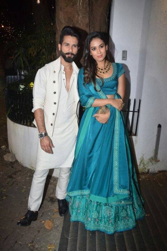 Shahid Kapoor attended the star-studded party along with his wife Mira