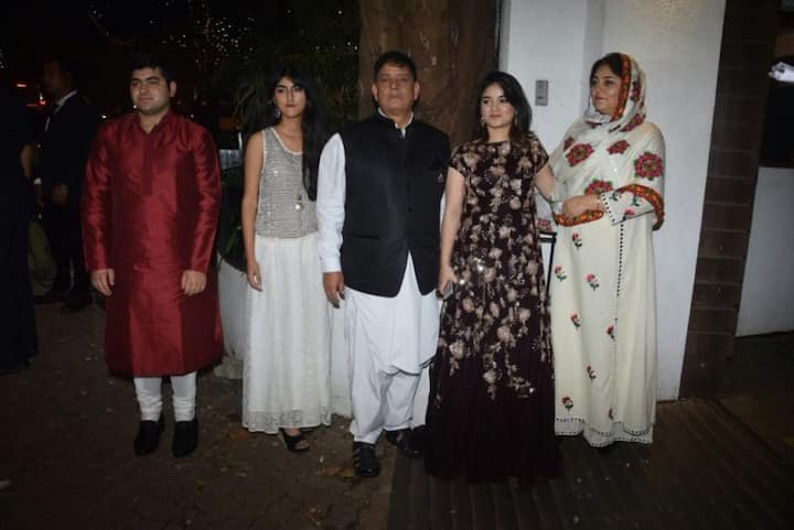 The actress attended the star-studded bash with her full family