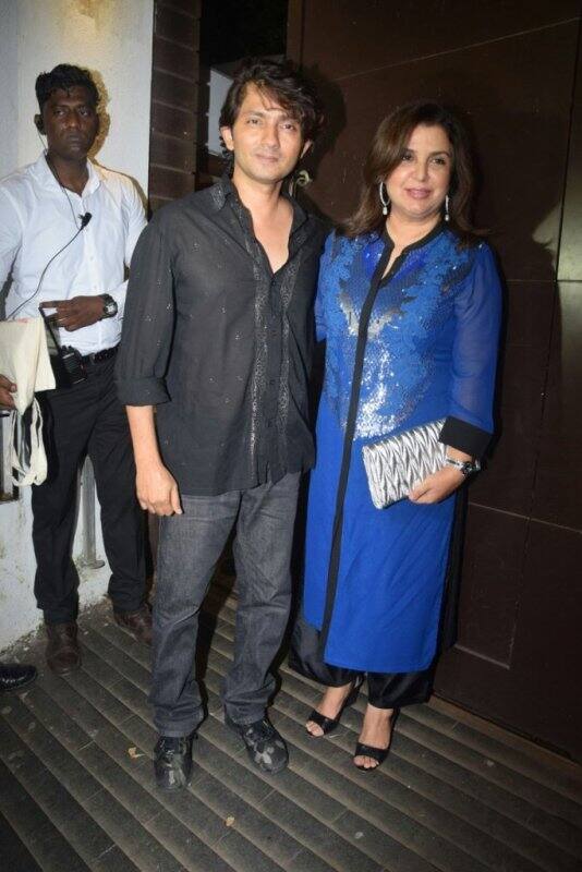 Filmmaker Farah Khan with husband Sirish Kunder