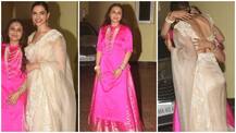 IN PICS: Deepika Padukone & Rani Mukerji meet like BFFs at a DIWALI BASH looking STUNNING in their traditional outfits!