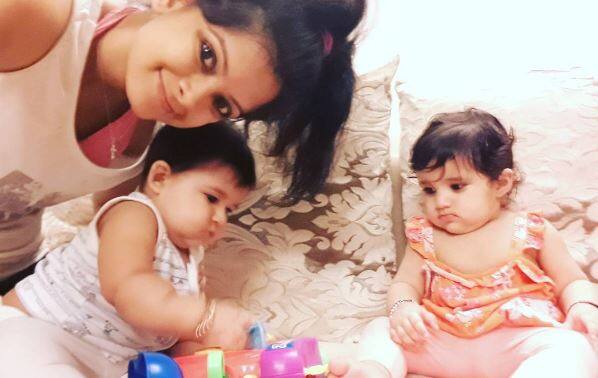 Karanvir's sister also wished the twin girls by posting this pic along with the caption, 