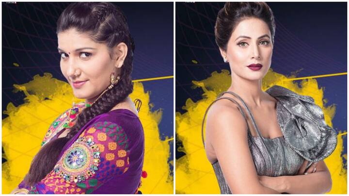 After much discussion, the housemates chose Hina Khan & Sapna Chaudhary as the contenders for captaincy. (Photo: Colors)