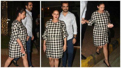 Esha and hubby Bharat at an event.