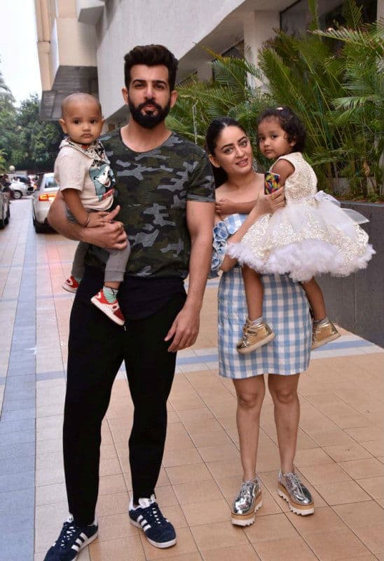 TV actors Jay & Mahhi with adopted kids