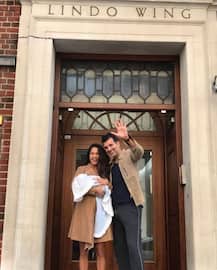 Lisa Haydon shares an adorable pic of 5-month-old baby boy Zack Lalvani's first SWIM LESSON!