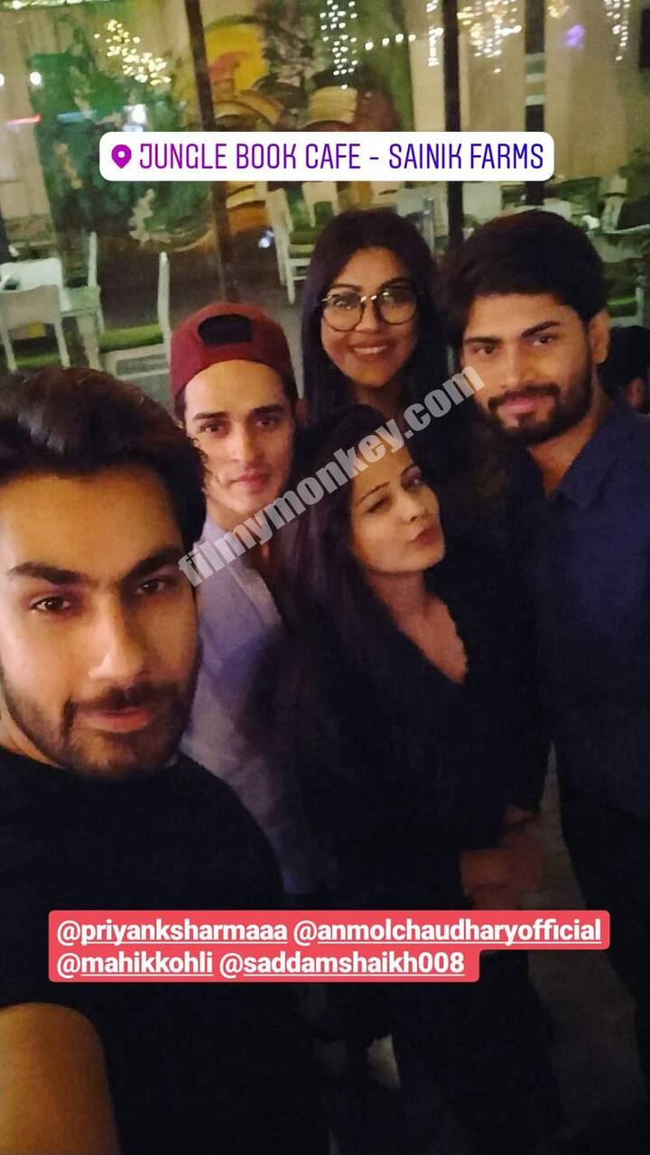 Dennis and Priyank were spotted together in one frame during the bash at Jungle Book Cafe at Sainik Farms, Delhi and we can only imagine what their conversation must've been like! (Pic: Instagram)