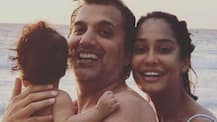 IN PICS: Actress Lisa Haydon chilling on a beach with 5-month-old BABY SON & hubby will give you family goals!