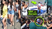 SRK, Gauri with kids Abram & Suhana Khan at Gateway of India post Wedding Anniversary celebration at Alibaug