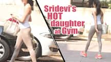 'Sairat' hindi remake actress & Sridevi's daughter Jhanvi Kapoor looks hot at Gym!