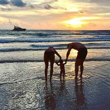 IN PICS: Actress Lisa Haydon celebrates FIRST wedding anniversary with hubby & 5-month-old BABY BOY in a deep blue sea!