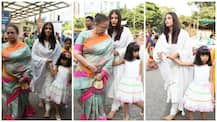 Aishwarya Rai Bachchan visits Siddhivinayak Temple with her mother & daughter Aaradhya on 44th birthday!