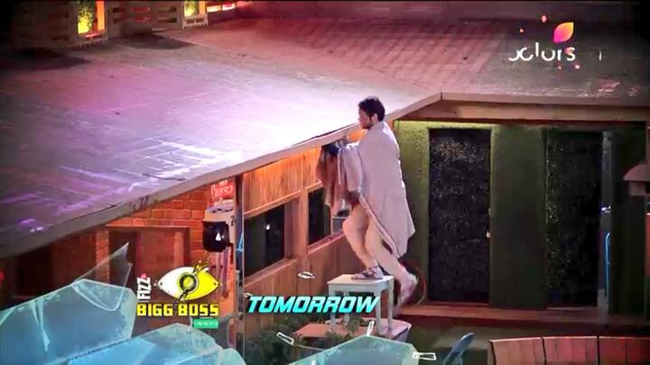In tonight's episode as well, Vikas will be seen trying to get out of 'Bigg Boss' house by climbing on the roof. Now, it will be interesting to see if 'Bigg Boss;' will be able to convinve him to stay on the show or not! Stay tuned for more updates! (Photo: Colors)