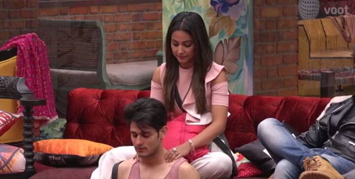 As Hina is giving a back message to Priyank in the video, she said to Hiten that,