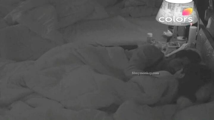 Lying in the bed under the same blanket with Puneesh, Bandgi hesitates saying