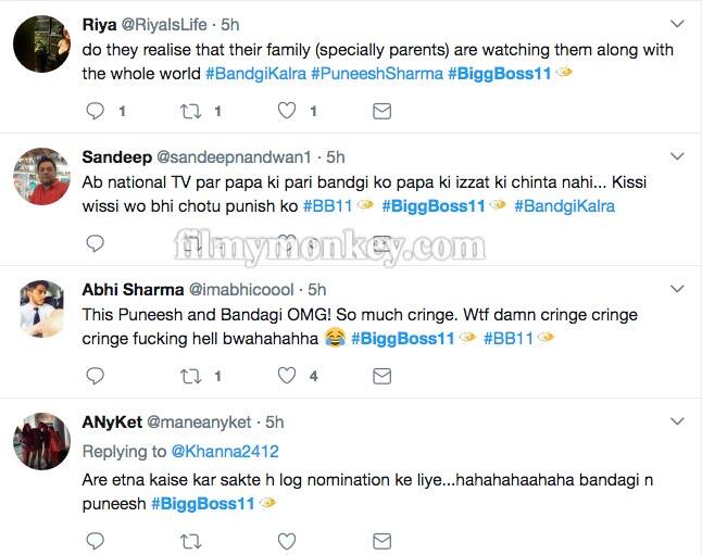 Fans disgusted with 'Pungi's lip lock.