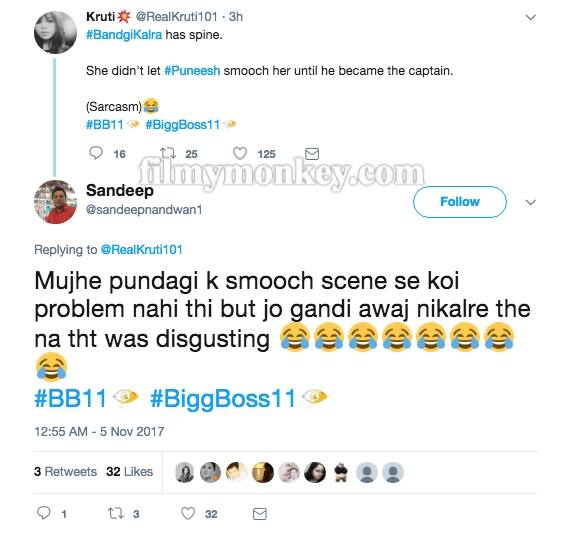 Fans disgusted with 'Pungi's lip lock.