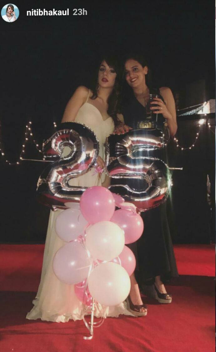 She hosted a lavish party that was attended by her friends and family!
