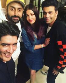 IN PICS: Aishwarya Rai Bachchan looks absolutely GORGEOUS in her short denim dress at Manish Malhotra's house party!