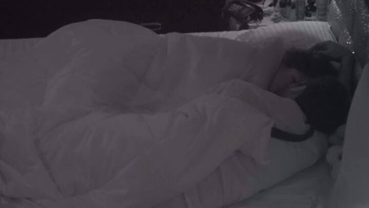 The duo then decided to go cozy between the sheets which can't be captured in the night vision cameras too!