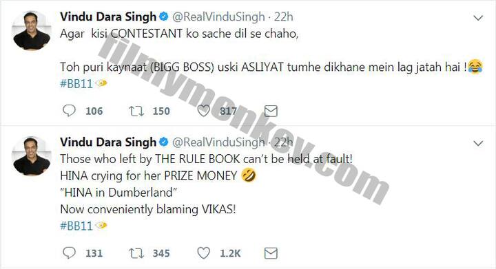 He also commented over luxury budget task failure because of Hina. Look how he took dig at her!