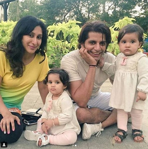 IN PICS: TV actor Karanvir Bohra and wife Teejay posing with their TWIN ...