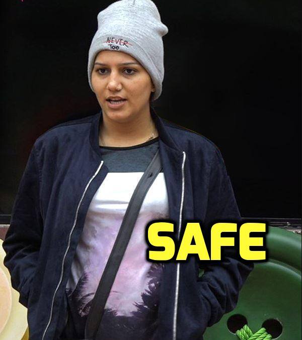 Sapna Choudhary who is now-a-days not much active in the house is safe. (Photo: Colors)