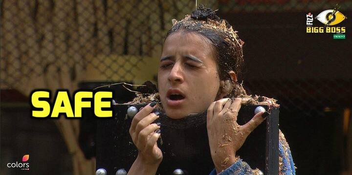 This week Benafsha locked horns with Akash Dadlani and this helped her to be in the limelight. Hence, she's also safe from eviction. (Photo: Colors)