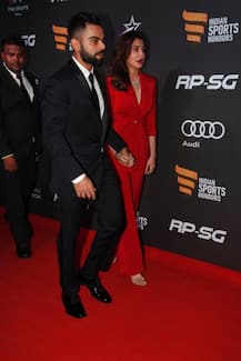 SEE PICS: Virat Kohli and lady love Anushka Sharma redefine COUPLE GOALS at the RED CARPET of the Indian Sports Honours walking hand-in-hand!