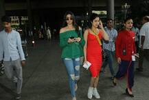 IN PICS: Sridevi's fashionable daughters- Jhanvi Kapoor & Khushi CLICKED at the airport!