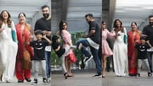 SEE PICS: Shilpa Shetty clicked post lunch with family; 7-year-old son Viaan's cute expressions will melt your heart!