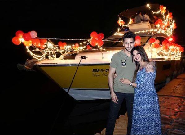 Divyanka planned to celebrate Vivek's birthday on a yacht along with the family. Vivek posted the pictures from his birthday celebration on his social media account. (Photo: Instagram)