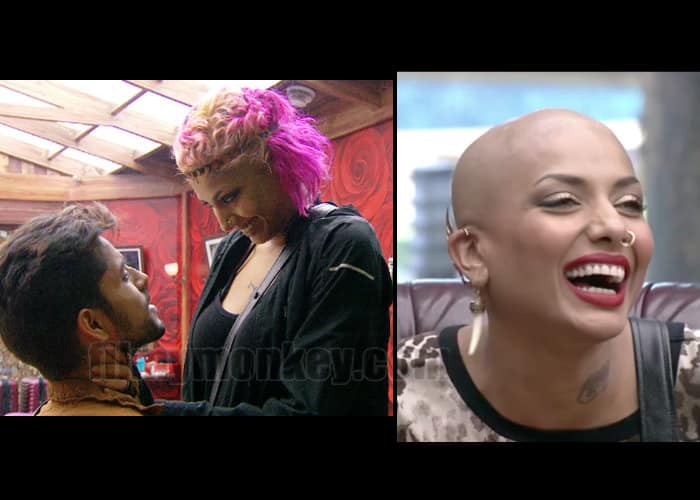*DIANDRA SOARES - BIGG BOSS 8* In the following season it was none other than the hot model Diandra who surprised everyone on the weekend with her bald avatar. Salman even jokingly compared her to the bald villain of H'wood blockbuster '300'. She just cut off her hair and it wasn't for a task.