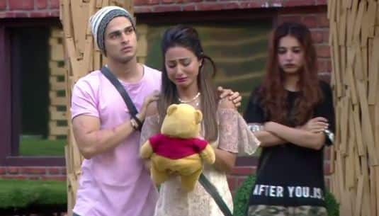 On hearing Hina broke into tears as her soft-toy pooh is extremely close to her!