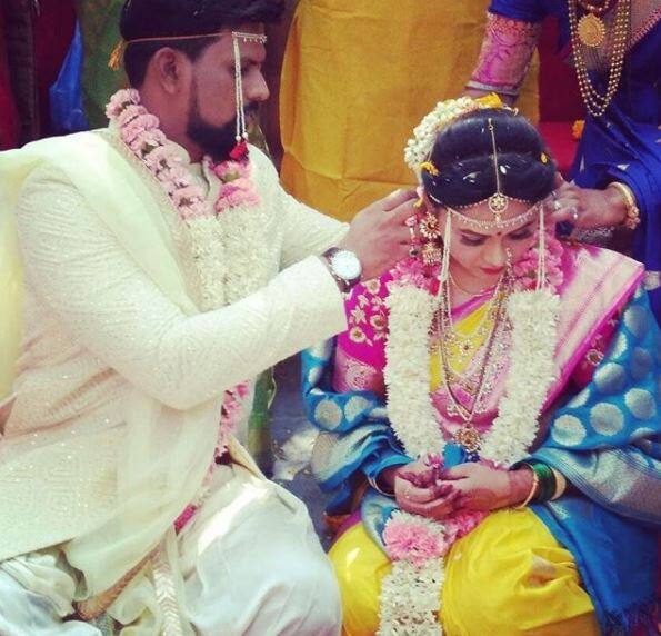 The couple tied the knot on November 14th in a ceremony attended by family and friends. (Photo: Instagram/ rajshrimarathi)