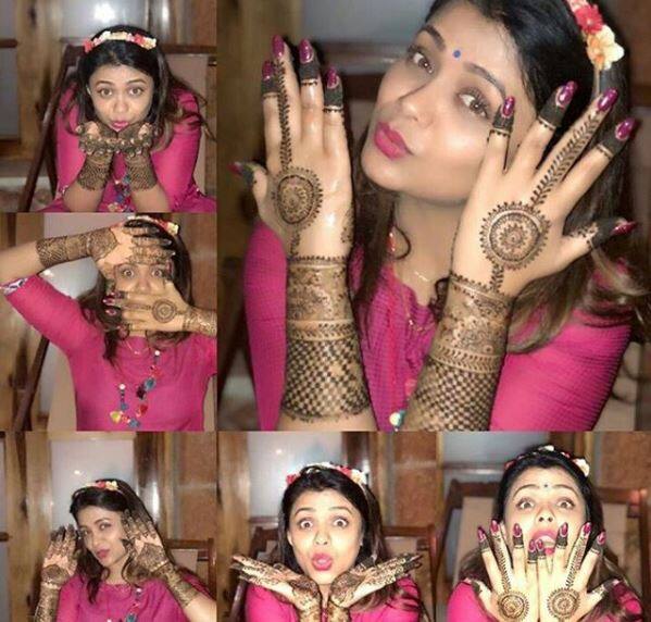 Here's a picture from the actress' Mehandi ceremony. (Photo: Instagram)