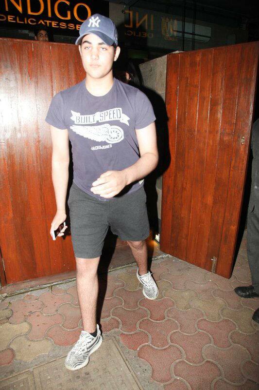 On the other hand, teenage Aarav looked quite comfortable and was seeing gazing into cameras [PIC CREDIT: MANAV MANGLANI] 