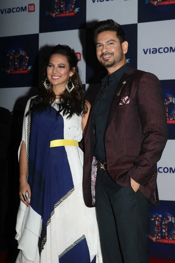 'Bigg Boss 9' couple Keith Sequeira with girlfriend Rochelle Rao. (Photo: Manav Manglani)