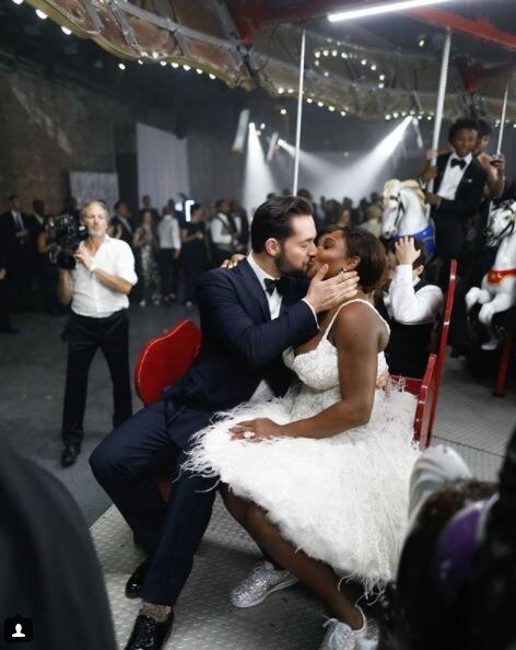 Serena Williams, Alexis Ohanian Pose with Daughter at Wedding: Photo