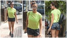 Bollywood's yummy-mummy Malaika Arora spotted outside her gym looking stunning as always!