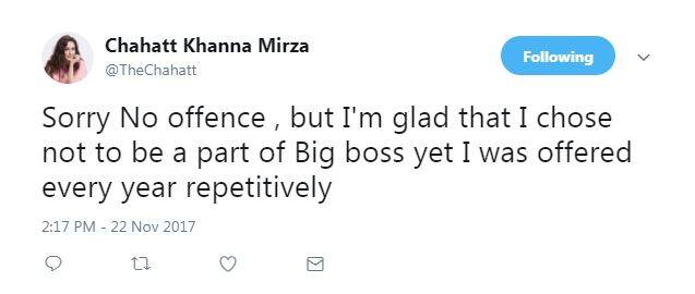 Speaking about the same, she tweeted,