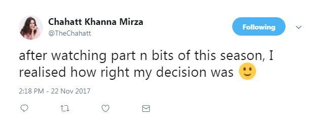 She further tweeted that, 