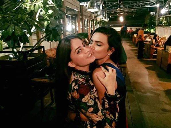 Mahhi Vij posted this pic with Aashka with the caption,