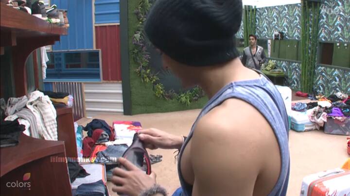 Priyank then digs into the bags murmuring to himself