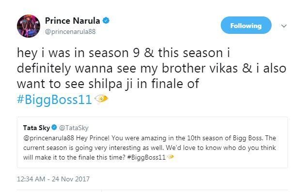 He replied and tweeted that, 