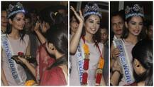 PICS: Miss World 2017 Manushi Chhillar returns to India; receives GRAND welcome!