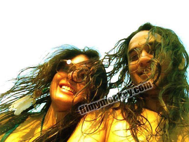 Yet another picture of Vikas enjoying some breeze flaunting his long hair with buddy Kritika.