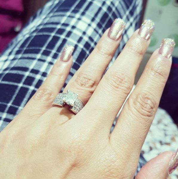 Saurabh's fiance also shared the good news on her social media account. She posted this picture with the caption, 